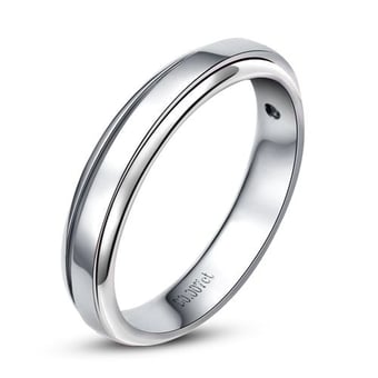Anneau platine. Alliance androgyne Homme. Diamant | Adam