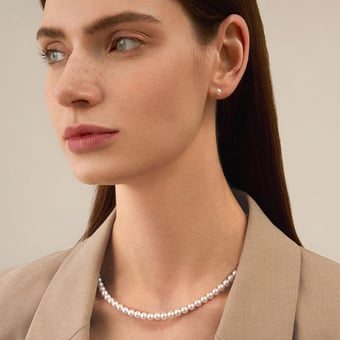 Collier de perles Akoya du Japon - 5.5/6mm - AAA