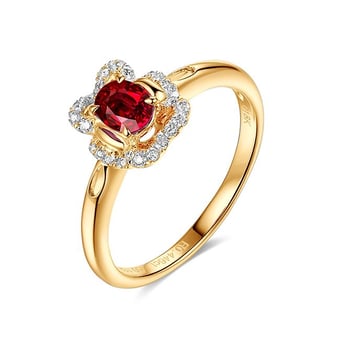 Bague Flamenca Rubis Or jaune