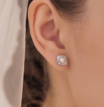Boucles d'Oreilles Géométria Préciosa - Luxe et Éclat Intemporels