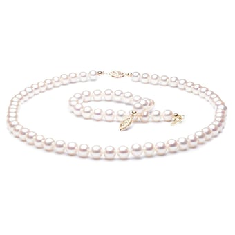 Parure Perles Eau Douce 6.5/7mm, AAA