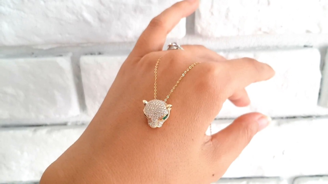 Pendentif panthère Or jaune | Gemperles