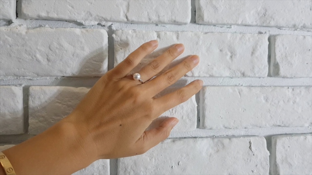 Bague Sakura, or blanc | Gemperles