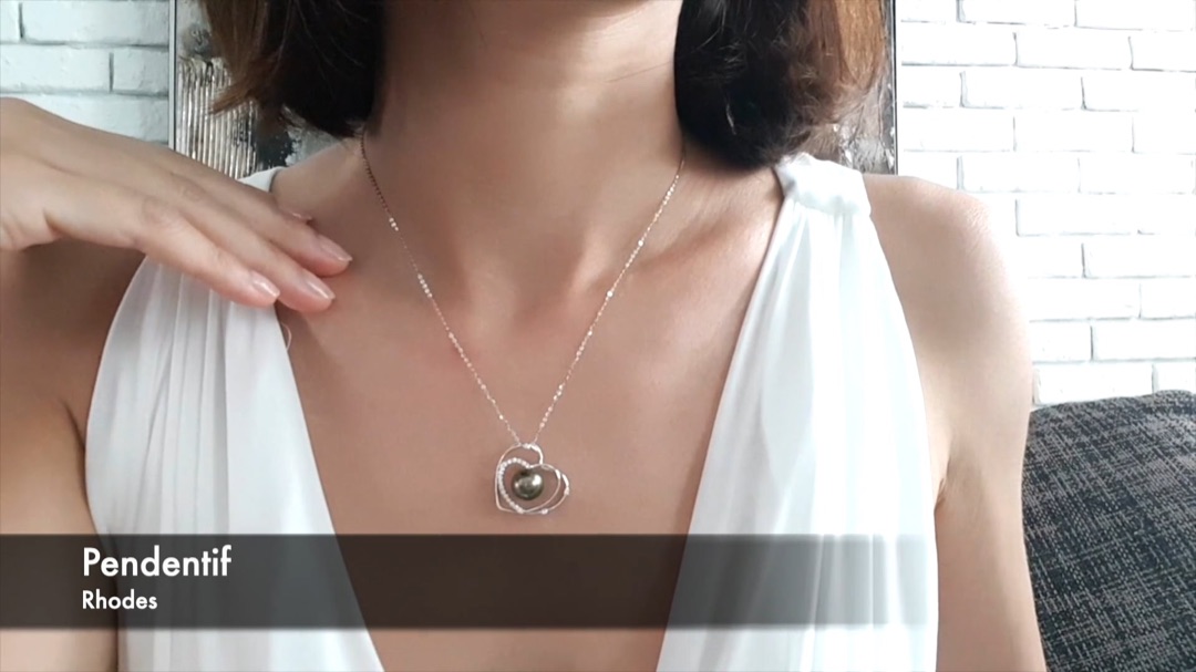 Pendentif Rhodes Or blanc | Gemperles