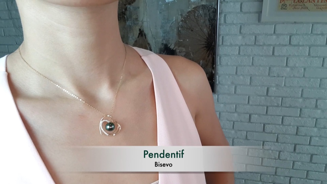Pendentif Bisevo - Or Jaune & Perle Tahiti 9/10mm, GEMME | Gemperles