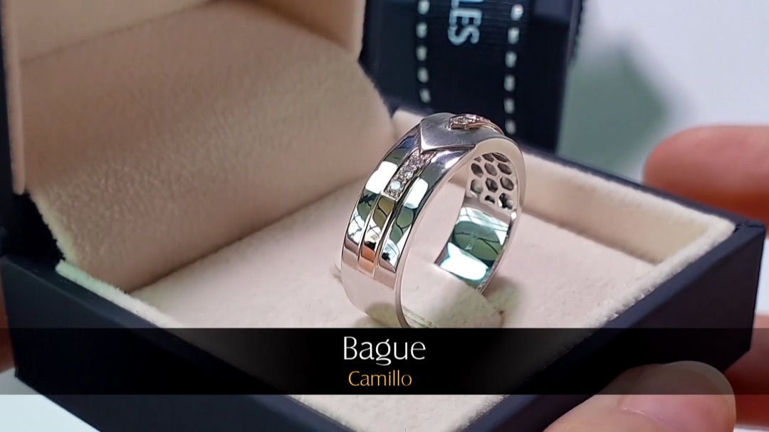 Bague Camillo - 2 Ors & Diamants | Gemperles