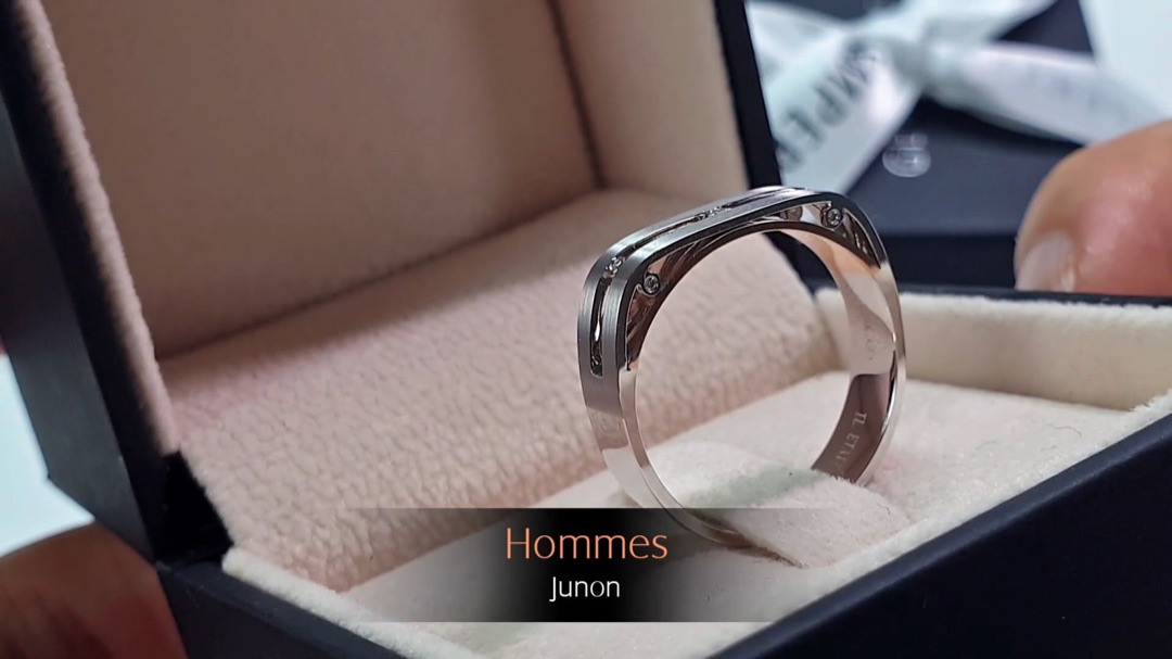 Bague Junon - Or Blanc/Rose & Diamants | Gemperles
