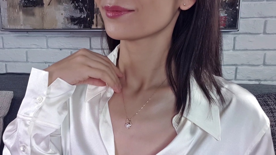 Pendentif Taureau Zodiakku - Or Jaune, & Perle Akoya 7/7.5mm, GEMME | Gemperles