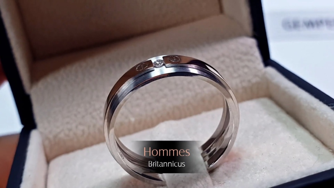 Bague Britannicus - 2 Ors & Diamant | Gemperles